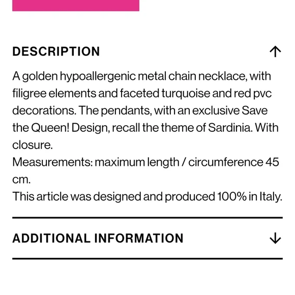 ๐HP๐ STQ gold-tone red & turquoise statement necklace - Picture 12 of 13